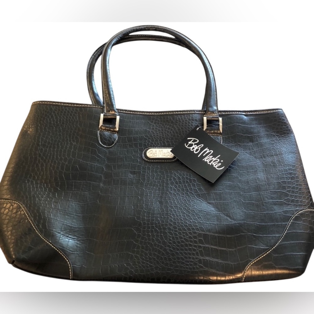 Bob Mackie-Black Travel Tote